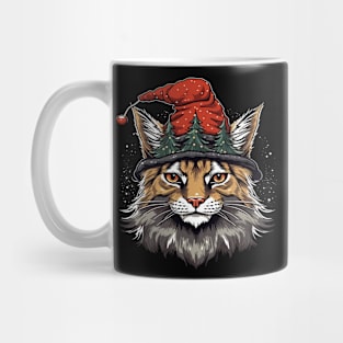 American Bobcat Christmas Mug